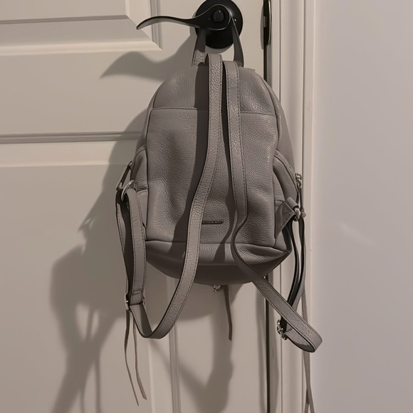 Rebecca Minkoff Mini Julian Backpackk Grey - Picture 3 of 5
